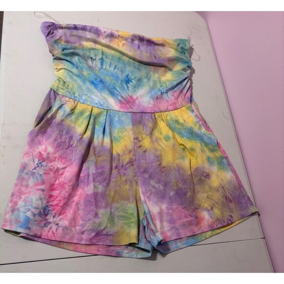Women’s Romper Tye Dye Tube Top With Pockets Size 2XL Haley and June Stretchy - Picture 1 of 6
